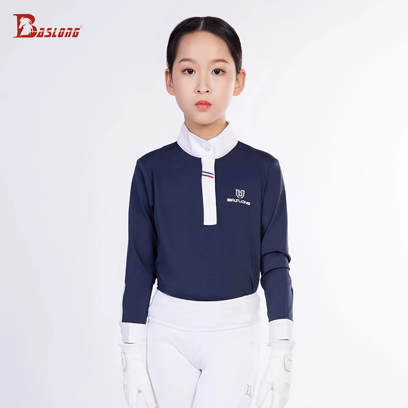 Polo Shirt Equestrian - Baslong Binicilik Giyim Kidsren's T-Shirt Üst