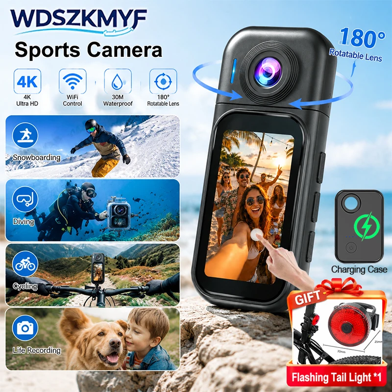 Outdoor Sport Ideas - 4K/1080P/30FPS HD Kamera Mini Spor Kamera