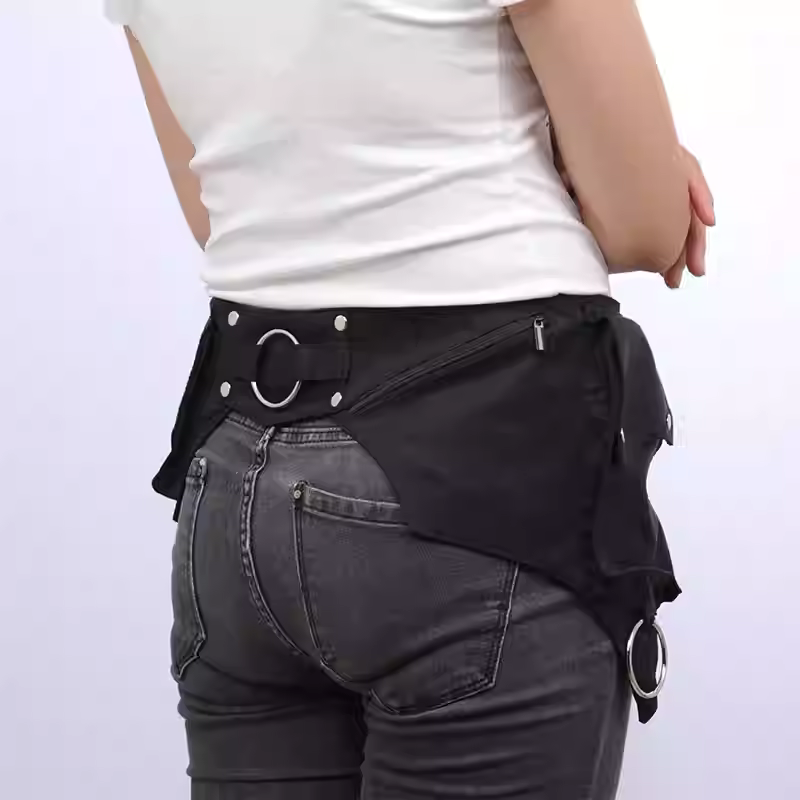 Kadın ortaçağ Punk bel çantası - Outdoor Sports Accessories incelemesi ve fiyatı